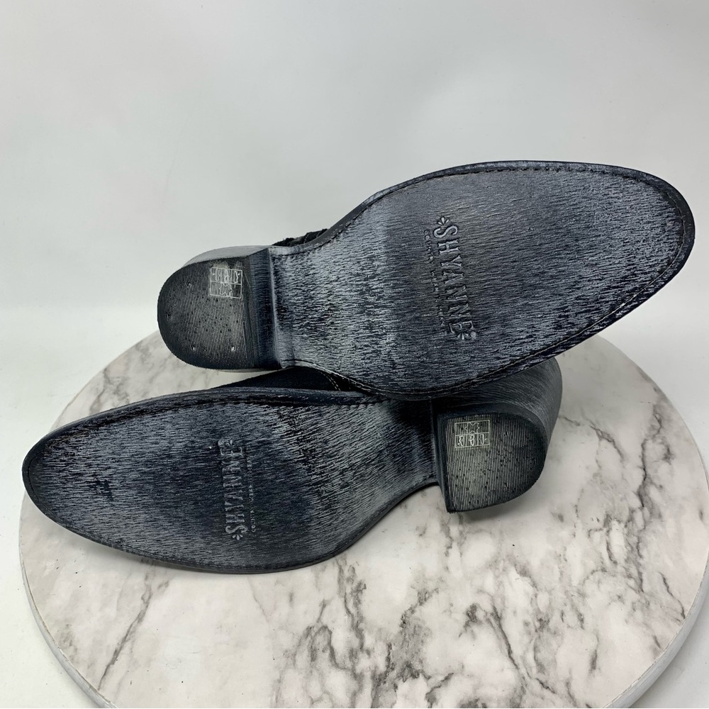 Shyanne Nicki Perforated Suede Western Booties 8.5 Bohemian Classic Country Boho - Picture 8 of 16